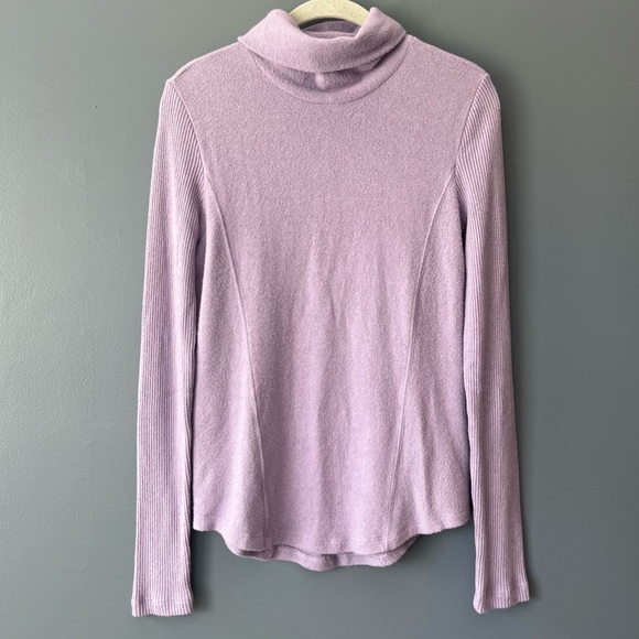 Anthropologie Saturday Sunday Brushed Fleece Turtleneck Sweater - Picture 3 of 7